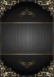 Background Black And Gold Border Design Black Background With Gold Frame Vector Art Illustration Bingkai Latar Belakang Wallpaper Ponsel