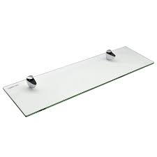 Moen glass shelf with chrome mounts kingsley bathroom accessory 22. Harbour Housewares Glass Bathroom Shelf With Chrome Fixings Tempered Glass 50cm Buy Online In Angola At Angola Desertcart Com Productid 51896617