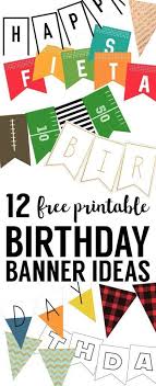 Birthday Banner Ideas With Pictures Free Printable Birthday Banner Ideas Paper Trail Design Birthday Banner Free Printable Printable Birthday Banner Diy Birthday Banner