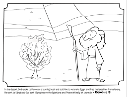 1865 x 2352 file type: Moses And Burning Bush Coloring Page Whats In The Bible