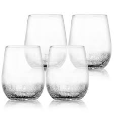 Wine enthusiast offers a variety of styles of zalto glassware. 4 Pack Crackle Decorative Wine Glasses 15 Oz Elegant And Partially Crackled Set Of 4 Fancy Wine Glasses Unique Handmade Design Sparkles Like Fractured Ice Impressive For Red White Wine Vintage