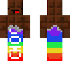 Derpy Rainbow Chocolate Bar Minecraft Skin Minecraft Skin Minecraft Skins Boy Minecraft Skins