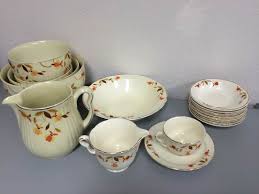 9) jewel tea, autumn leaf metal dripper only, for eight cup, drip coffee maker. Vintage Hall China Jewel Tea Autumn Leaf China Set Antique Vintage Old Furniture And Collectibles K Bid