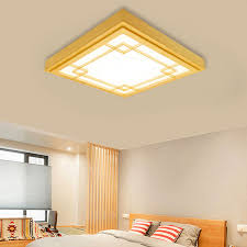 Led 24 watt decken lampe schlafzimmer kristall sternen. Minimalismus Deckenleuchte Led Aus Holz Fur Schlafzimmer
