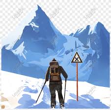 Hand Drawn Cartoon Climbing Snow Mountain Adventure Sport Png Image Picture Free Download 649833689 Lovepik Com Happy climber reaches the peak of the mountain vector.