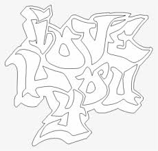 You can also print these images on a3 format paper, for. 28 Collection Of I Love You Graffiti Coloring Pages Graffiti I Love You Free Transparent Clipart Clipartkey