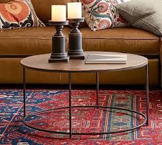 Pottery Barn Like The Style But Oval Would Fit Our Room Better Coffee Table Round Coffee Table Coffee Table Pottery Barn