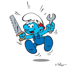 Handy Smurf Smurfs Cartoon Stone Painting