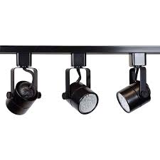 Led Track Lighting Kit Black Finish Gu10 7 5w 2700k Led Bulb 50163 3kit 3k Bk Direct Lighting Com 888 628 8166