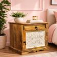 New Arrival – Handcrafted Wooden Bedside Cabinet product image