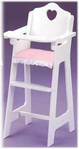 Bitty Baby High Chair Tray Doll Furniture High Chair Doll High Chair Wooden Baby High Chair Baby Doll Furniture