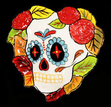 Under the skull, cubone has a brown snout. Heart Dish Day Of The Dead Skull Autumn Leaves Www Figuren Shop De