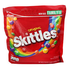 The year sour skittles were introduced was 2003sour skittles have 5 colors wicth is blue, green, red, pink, and yellow.they are cycle made by wm.wrigleyjr. Save On Skittles Original Bite Size Candies Family Size Order Online Delivery Giant