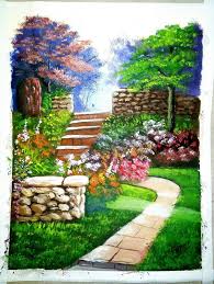 Mygarden is a simple and creative online application where you can draw and plan your garden. Fancy S Art Landscape Painting