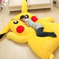 Pikachu plush pillow and blanket bed set | toy game shop. Huge Pikachu Bed To Be Released Pikachu Bed Pikachu Pillow Pikachu