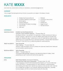 Lancome Beauty Advisor Resume Example Company Name Henderson Nevada