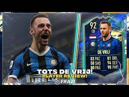 Starting 23 april, a new squad will be released every friday to celebrate the best players from select leagues. Is He Usable Tots Stefan De Vrij Player Review Fifa 21 Ultimate Team Youtube