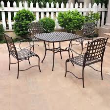 Check spelling or type a new query. International Caravan 5 Piece Mesh Wrought Iron Patio Dining Set In The Patio Dining Sets Department At Lowes Com