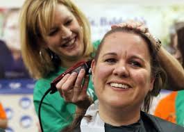 Bridgeway students, teachers shave heads for charity