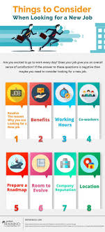 Things That You Should Consider When Looking For A New Job Infographic E Learning Infographics New Job Quotes New Job Job Advice