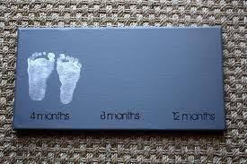 Awesome Idea Babys Footprints As Nursery Art New Baby