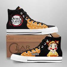 Zenitsu Zeniko High Top Shoes Funny Custom Anime Sneakers - Gear Anime |  High top shoes, Top shoes, Funny shoes