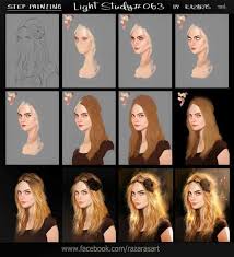 How To Paint These 21 Digital Portraits Step By Step Digital Painting Digital Painting Tutorials Digital Portrait