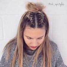 Double Dutch French Braid Top Knot Braided Top Knots Top Knot Hairstyles Double French Braids