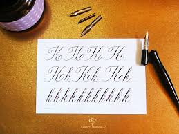 Caligrafia Copperplate Como Escribir La Letra K Aracelyasmine Repujado En Aluminio Y Caligrafia Ejercicios de caligrafia con letra ligada para ninos alfabeto. escribir la letra k