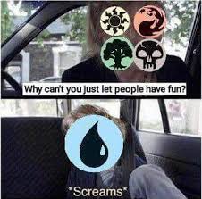 Blue The Best Color Magic Memes Magic The Gathering Cards Mtg Memes