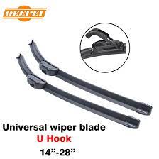 15 Polegadas Universal U Gancho Tipo U Brisa Do Carro Limpadores Sem Moldura Suave Da Lamina De Borracha De Windscreen Wipers Car Windshield Wind Screen