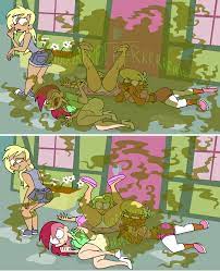 1055405 - dead source, suggestive, artist:animatedjames, daisy, derpy  hooves, flower wishes, lily, lily valley, roseluck, human, g4, 2 panel  comic, ass, breasts, butt, clothes, comic, face fart, fart, fart fetish,  fart noise,