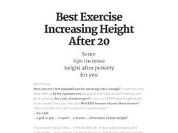 Maybe you would like to learn more about one of these? Best Exercise Increase Height After 21 A Listly List