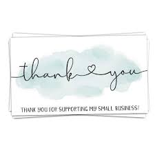 From small business cards to price tags, event tickets to bookmarks, minicards are one. 50 Teal Watercolor Thank You For Supporting My Small Business Cards Customer Thank You For Your Order Cards Small Online Business Package Insert Buy Online In Bahamas At Bahamas Desertcart Com Productid 216837102
