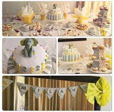 Babyshower Fiesta Decoracion Fiesta Decoracion Babyshower Ideas Decoracion Fiesta Color Amarillo Gris Y Blanco B Baby Party Table Decorations Baby Shower