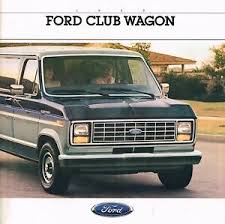 Details About 1988 Ford Club Wagon Van Brochure Catalog W Color Chart E 150 250 350 Xlt Xl
