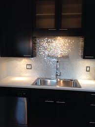 Mixed Cloud White Glimmer Glass Tile Kitchen Remodel Kitchen Design Kitchen