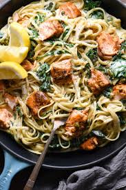 Creamy Salmon Pasta Recipe With Video Foxes Love Lemons Recipe Salmon Pasta Recipes Creamy Salmon Pasta Recipes Creamy Salmon Pasta