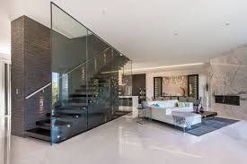 Living room marble wall design. Marble Floor And Marble Tile Decor As An Accent In The Interior