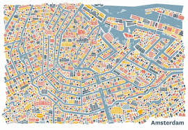 Barney's, the renowned winner of multiple high times cup awards, is amsterdam's most original and futuristic coffeeshop. Amsterdam Stadtplan Poster Vianina Poster Kunstdruck Bei Germanposters De