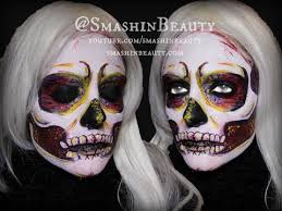 colorful skeleton makeup tutorial