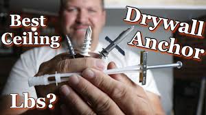 Drywall is a brittle, crumbly material, and it can gradually breakdown around the anchor over time. Ceiling Drywall Sheetrock Anchor Test Ez Anchor Toggler How Many Lbs Will They Hold Youtube