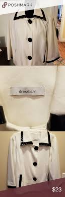 Dress Barn White Cropped Jacket White Cropped Jacket Crop Jacket Black Slacks