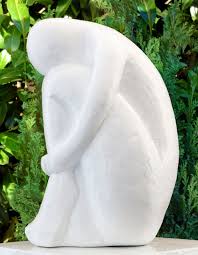 Details Sur Sculpture En Pierre Type Single Blanc Moderne Decoration De Jardin Statuette Moderne In 2020 Stone Carving Sculpture Ceramic Art Sculpture Stone Sculpture