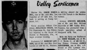Fred Esquibel Progress Bulletin, Pomona CA August 29, 1969