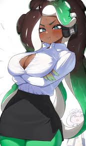 nintendo, splatoon, splatoon 2, marina (splatoon), octoling - Rule 34 World