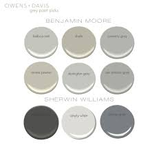 The Gray Paint Guide Owens And Davis Grey Paint Paint Colors For Home Interior Paint Colors
