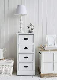 4 drawer bedside table white. Southport White Furniture 4 Drawer Small Bedside Table For Bedroom Furniture