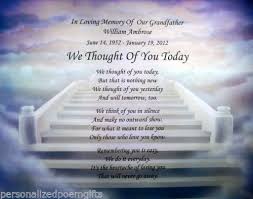 We Thought Of You Today Personalized Memorial Poem Gift For Deceased Loved One S Memorial Poems Brother Birthday Quotes Mom Birthday Quotes