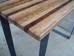 4.6 out of 5 stars 54. Amazon Com Wood Bar Table High Top Kitchen Table Pub Table Steel Legs Industrial Dining Table Handmade